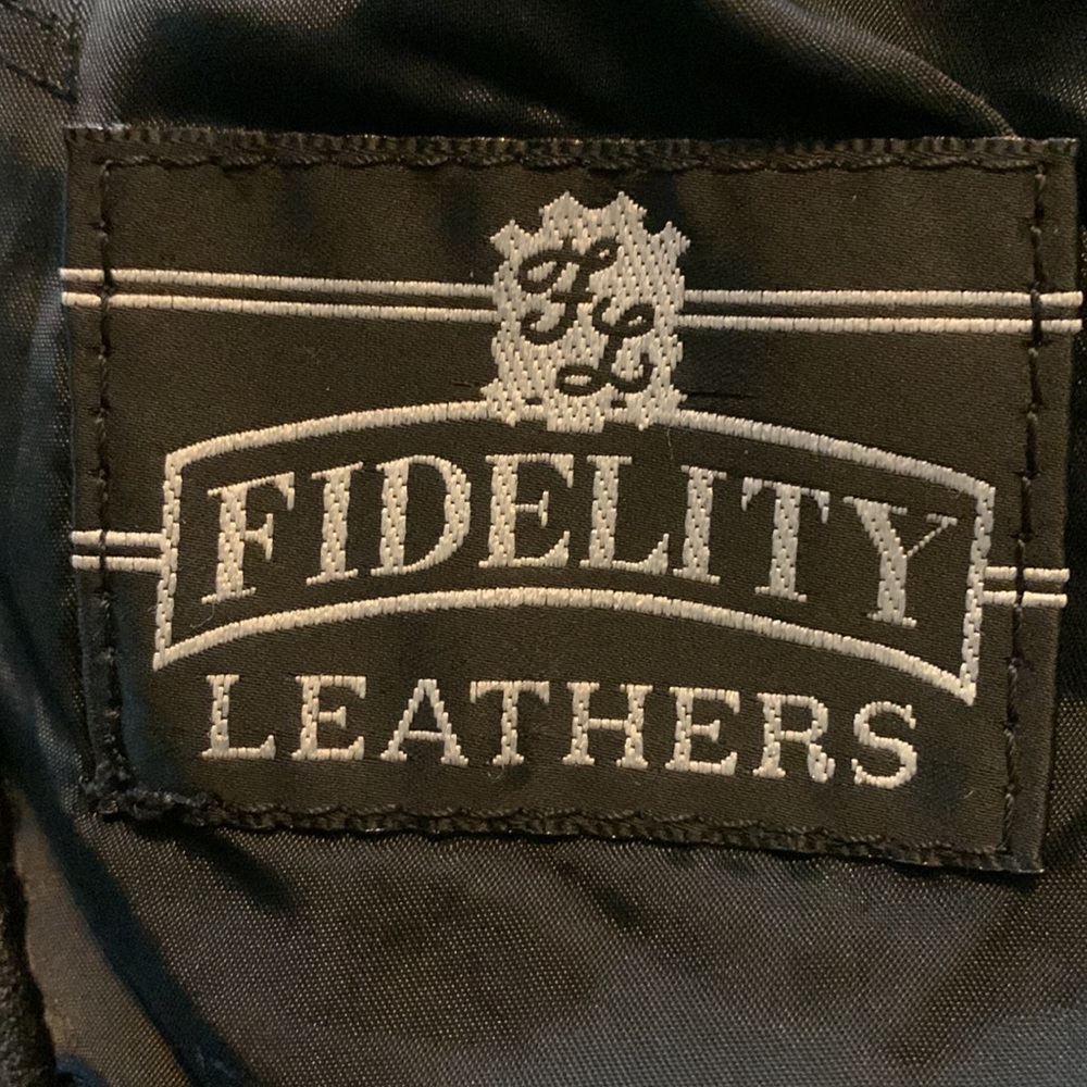 SALE- EX CONDITION SUPER CHIC FIDELITY LEATHER MOTO JACKET.💞 - Picture 13 of 13